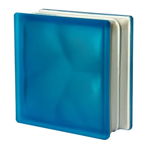 بلوک شیشه ای مدل SATIN آبی روشن مات لهستان بسته 5 عددی