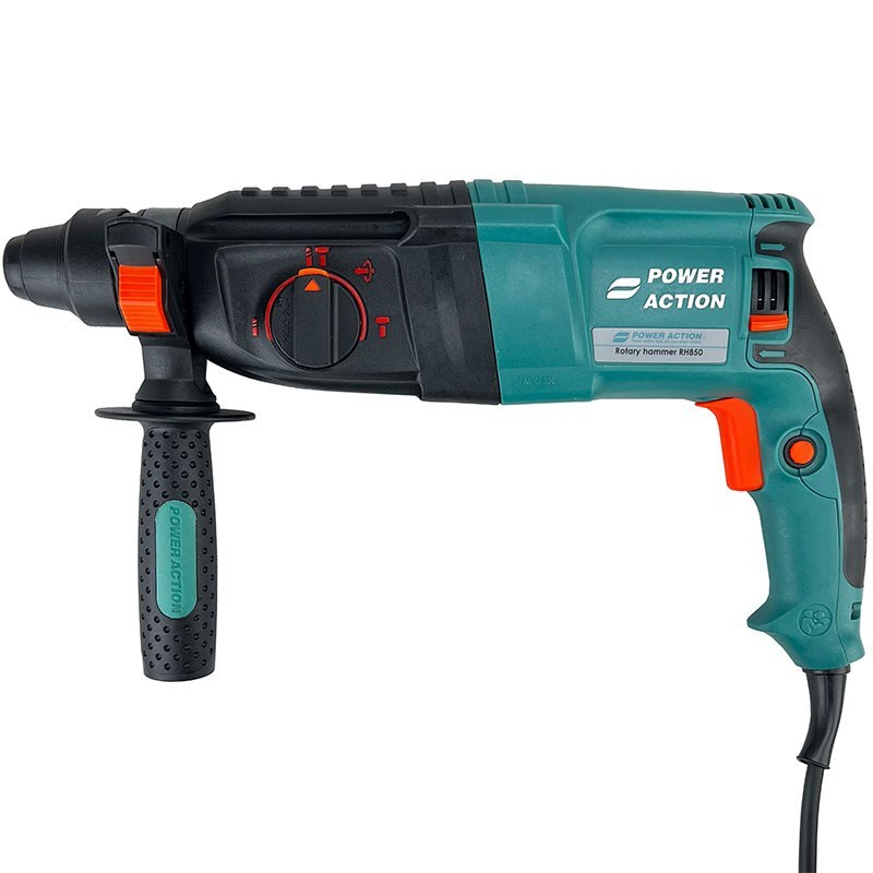 دریل بتن کن پاور اکشن مدل RH850 ظرفیت ۳ کیلوگرم با ۱۱۰۰ ضربه در دقیقه